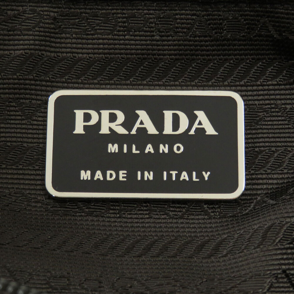 Prada logo plate Black Shoulder Crossbody bag - Picture 6 of 11